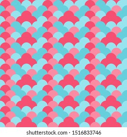 Abstract seamless fish scale pattern. Background design for prints, textile, fabric, package, cover, greeting cards.
