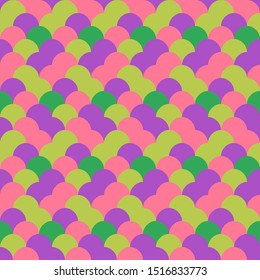 Abstract seamless fish scale pattern. Background design for prints, textile, fabric, package, cover, greeting cards.