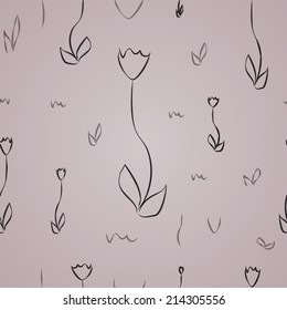 abstract seamless floral background