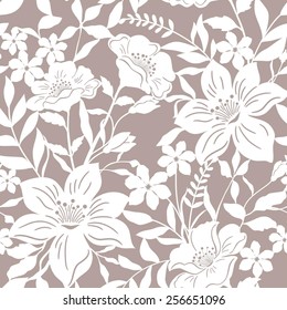 abstract seamless  floral   background