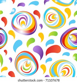 Abstract seamless floral background