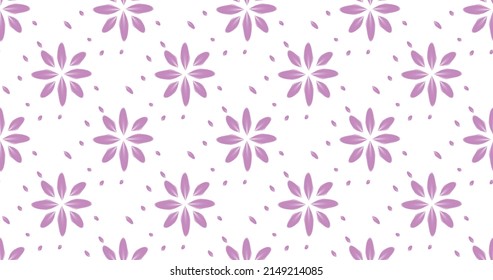 Resumen de patrón gráfico floral sin fisuras, fondo, textura primaveral, impresión de tela, decoración textil floral. Ilustración del vector