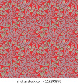 Abstract seamless floral pattern