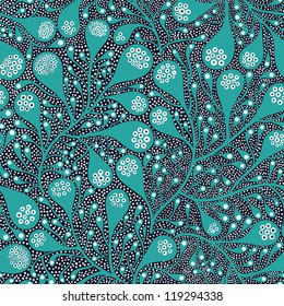 Abstract seamless floral pattern
