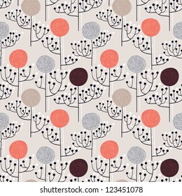 abstract seamless floral pattern