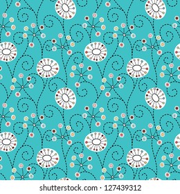 abstract seamless floral pattern