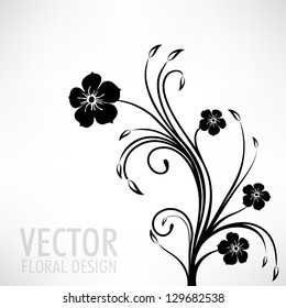 Abstract seamless floral pattern.