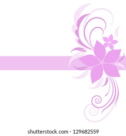 Abstract seamless floral pattern.