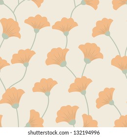 Abstract seamless floral pattern