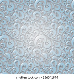 Abstract seamless floral pattern.