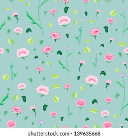 Abstract seamless floral pattern