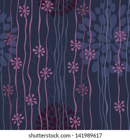 Abstract  seamless floral pattern