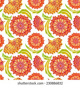 abstract seamless floral pattern