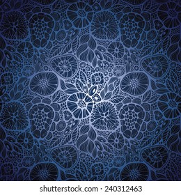 Abstract seamless floral pattern