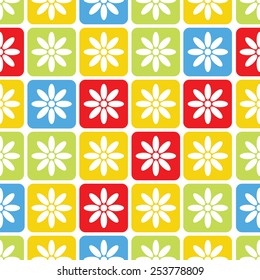 Abstract seamless floral pattern