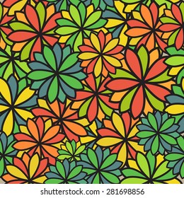 abstract seamless floral pattern 