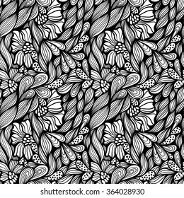 Abstract seamless floral pattern