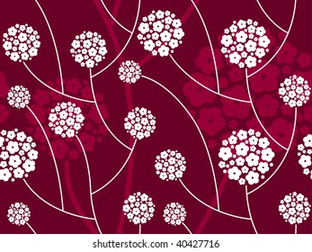 abstract seamless floral pattern