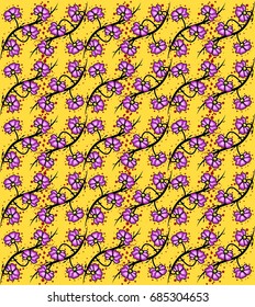 Abstract Seamless Floral Pattern 