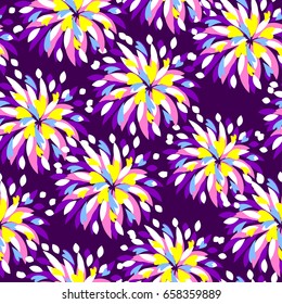 Abstract seamless floral pattern. cute girlish repeated backdrop. decorative flowers wallpaper for girls ,textile, clothes, wrapping paper. 