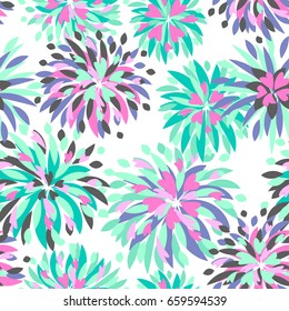 Abstract seamless floral pattern. cute girlish repeated backdrop. decorative flowers wallpaper for girls ,textile, clothes, wrapping paper. 