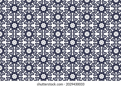 Abstract seamless floral pattern design. Geometric texture for fabric, wrapping, wallpaper, paper and Decorative print.