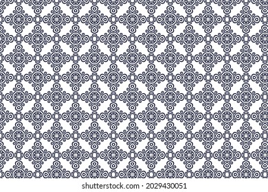 Abstract seamless floral pattern design. Geometric texture for fabric, wrapping, wallpaper, paper and Decorative print.
