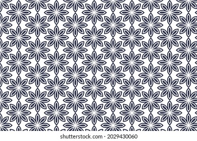 Abstract seamless floral pattern design. Geometric texture for fabric, wrapping, wallpaper, paper and Decorative print.