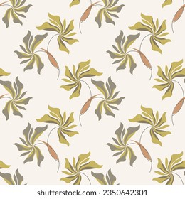 Abstract seamless floral pattern design