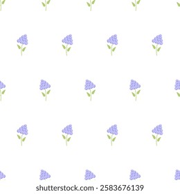 Abstract seamless floral pattern in ditsy style. Ditsy print with tiny wisteria flowers. Spring floral background for textiles, surfaces, covers, wallpapers, packaging, fashion design, home decor