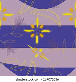 Abstract seamless floral pattern exotic shapes backgrounds