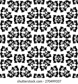 Abstract seamless floral pattern. Repeating vector background for fabric, prints, cards