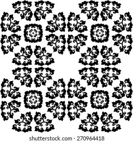 Abstract seamless floral pattern. Repeating vector background for fabric, prints, cards