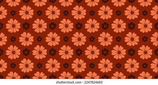Abstract seamless floral pattern for textile and wallpapers