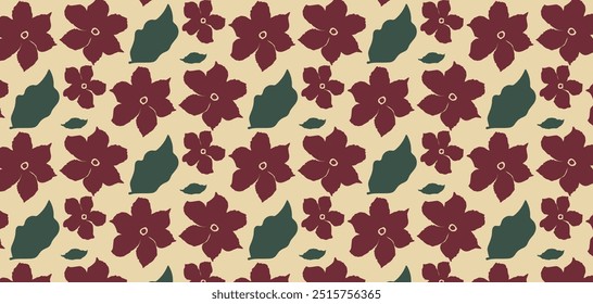 Abstract seamless floral pattern. Trendy abstract pastel textures for backgrounds, wallpapers, textiles and fashion.