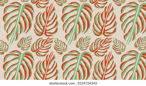 Abstract seamless floral pattern. Trendy abstract textures for backgrounds, wallpapers, textiles and fashion.