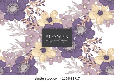 Abstract Seamless Floral Pattern in vector