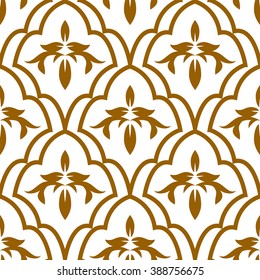 Abstract Seamless floral pattern. Vector background.