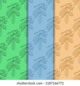 abstract seamless floral pattern Walnut