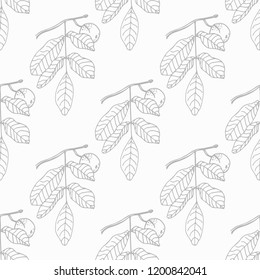 abstract seamless floral pattern Walnut