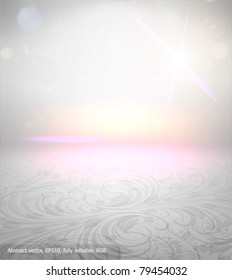 Abstract seamless floral summer background