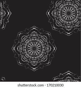 Abstract seamless floral vector background.