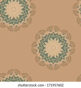 Abstract seamless floral vector background.