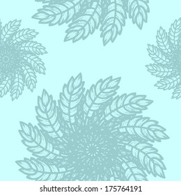 Abstract seamless floral vector background.
