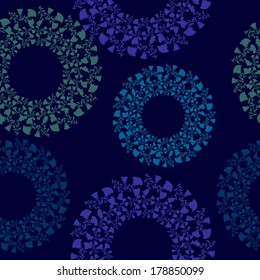 Abstract seamless floral vector background.