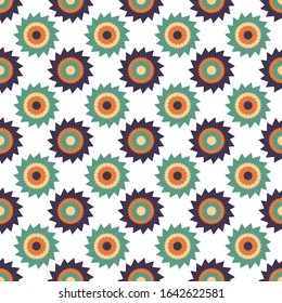 An abstract seamless flower pattern background.