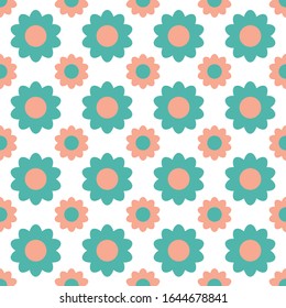 An abstract seamless flower pattern background.