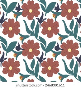 Abstract seamless flower pattern, origami flowers background. botanical style for banners, wallpaper, posters, websites, online shopping.Vector illustration design and creative idea.