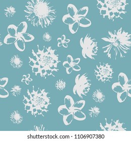 Abstract seamless flower vector patern for textile