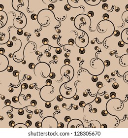Abstract seamless flowers.